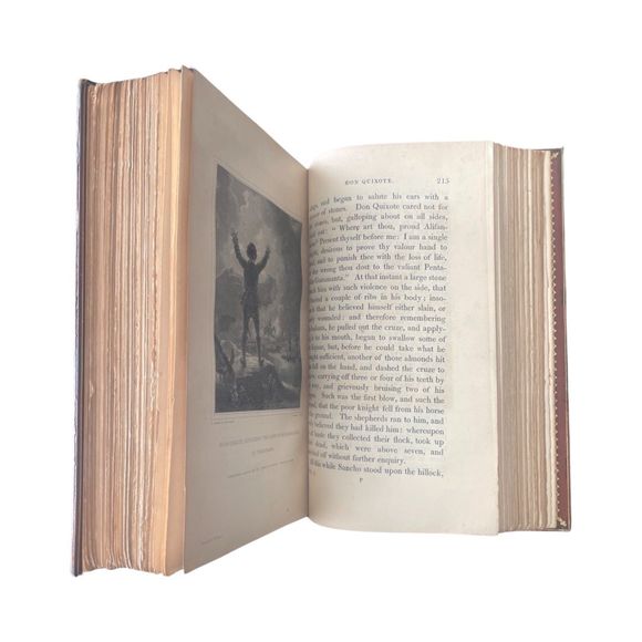 1818 Don Quixote by Cervantes, Vol. I & Vol. III - Picture 6 of 6
